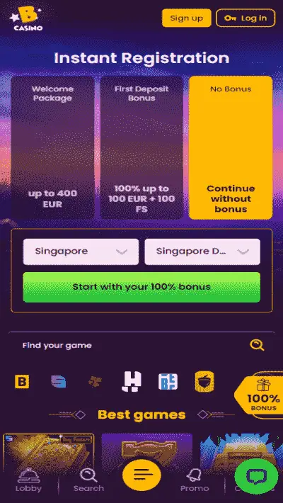 Bizzo casino mobile