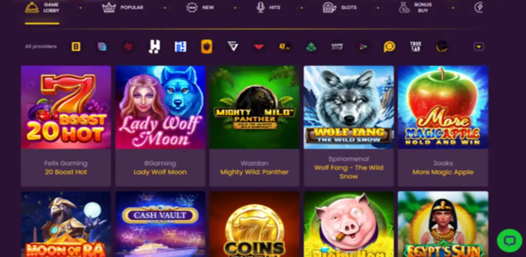 Bizzo casino games