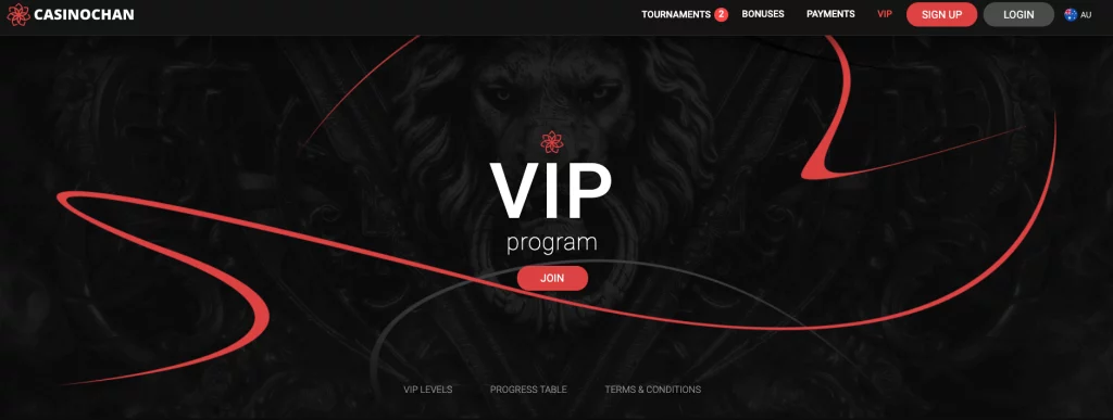 VIP Program CasinoChan Casino