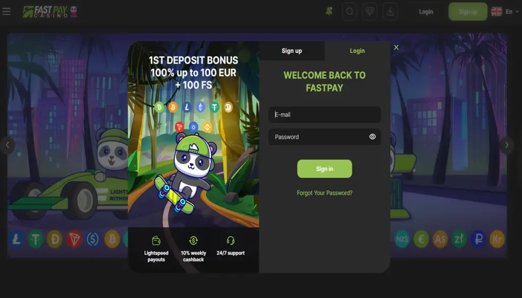 Fastpay casino login