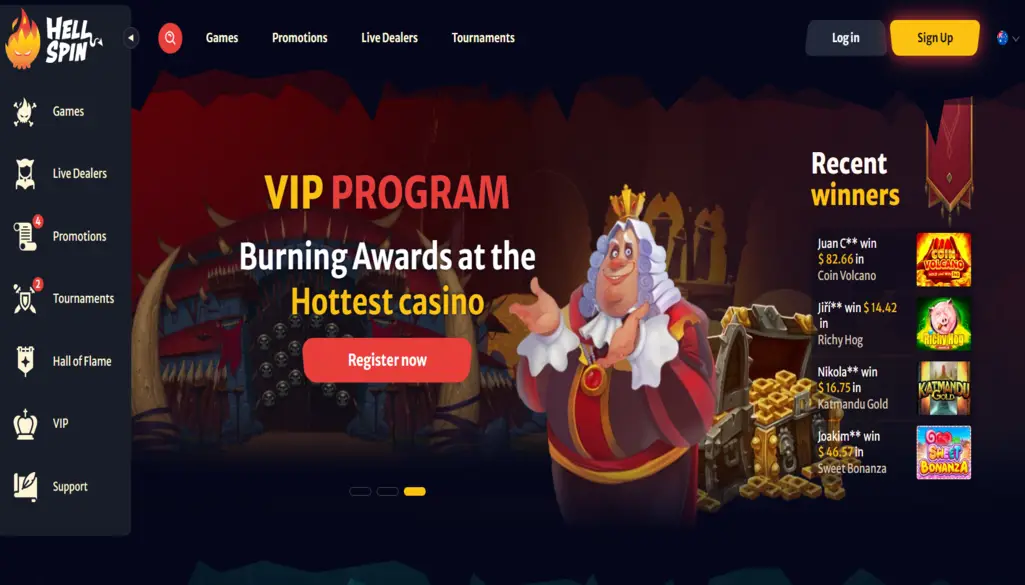 Hellspin casino site