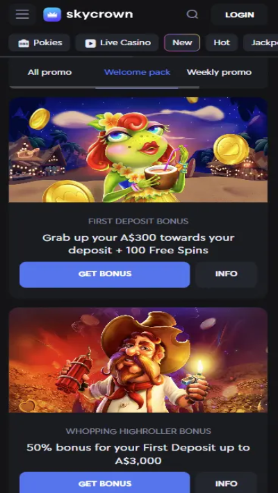 skycrown casino promo mobile