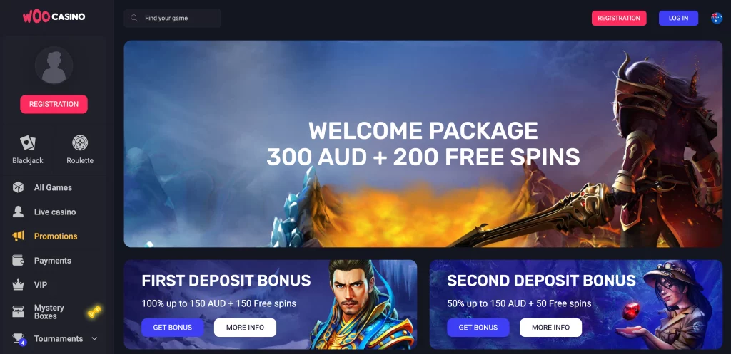 Woo Casino Welcome Bonus