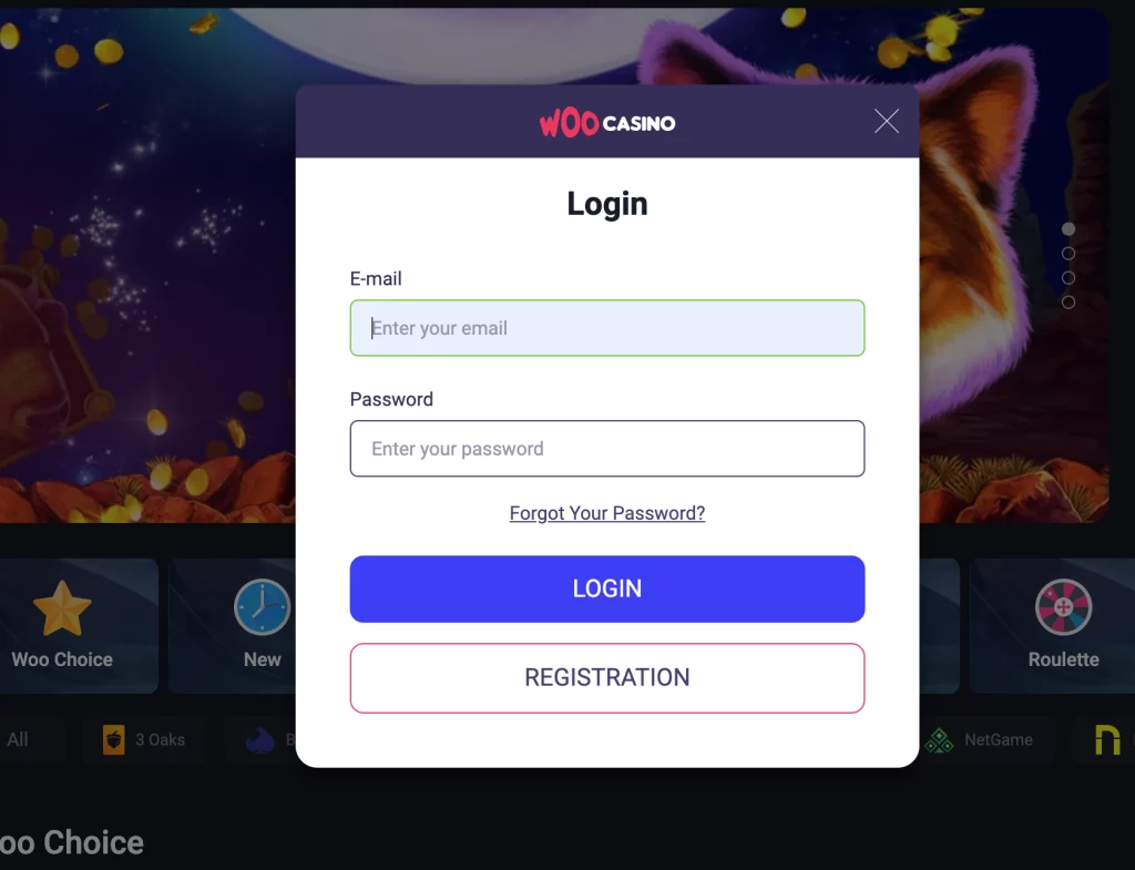 Woo Casino Login