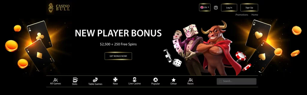 25 Free Spins at Casino Bull