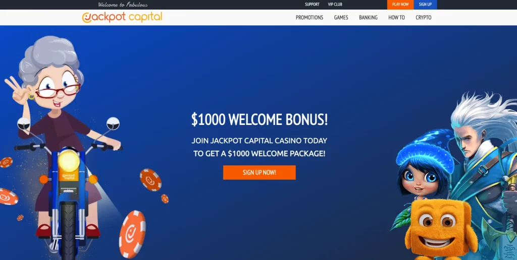 25 free spins at Jackpot Capital Casino