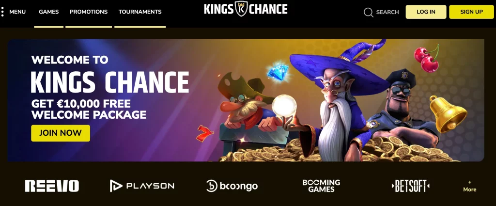 30 Free Spins No Deposit Bonus at Kings Chance Casino