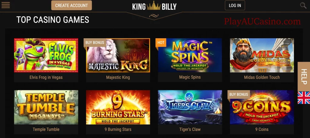 Casino Games King Billy