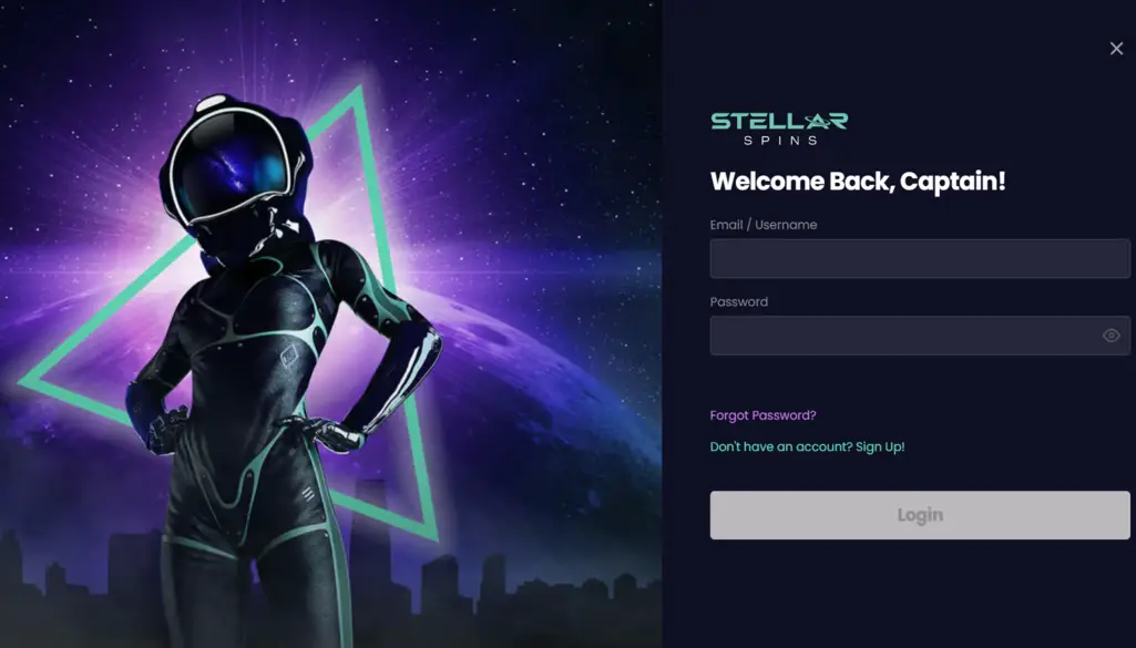 Stellar Spins casino login