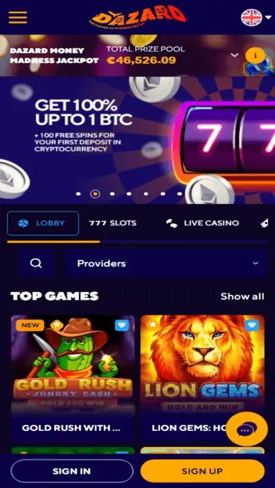 Dazard casino mobile