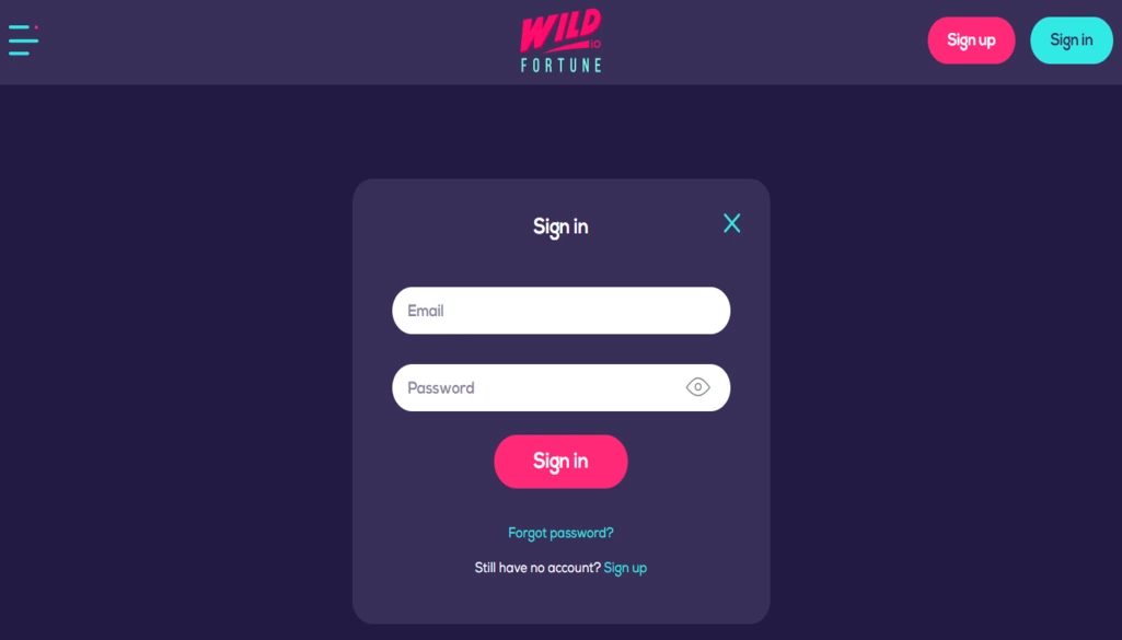 Wild fortune casino login