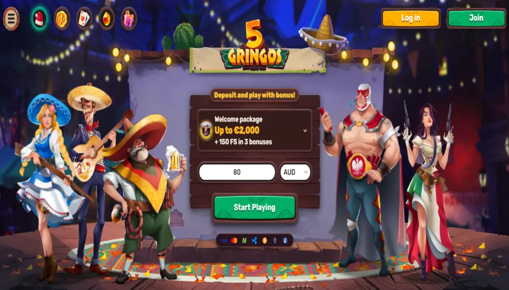 5gringos casino site