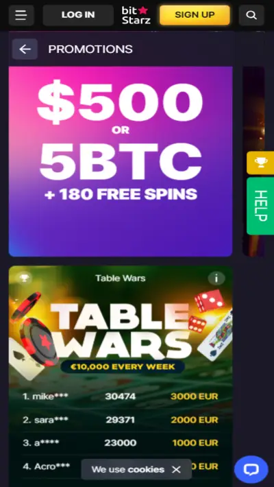 Bitstarz Casino Promos Mobile