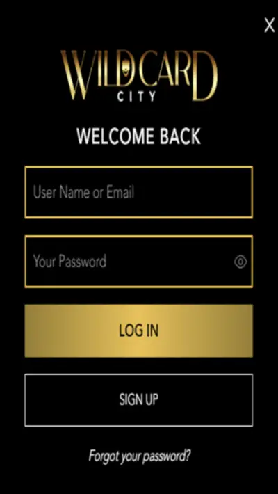 Wild Card City Casino Login