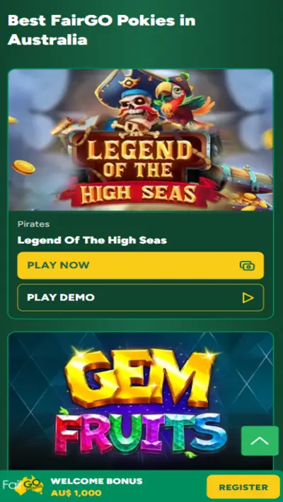 FairGo casino games mobile