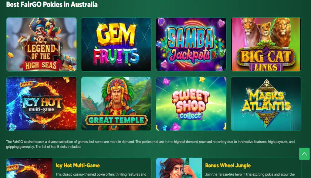 FairGo casino games