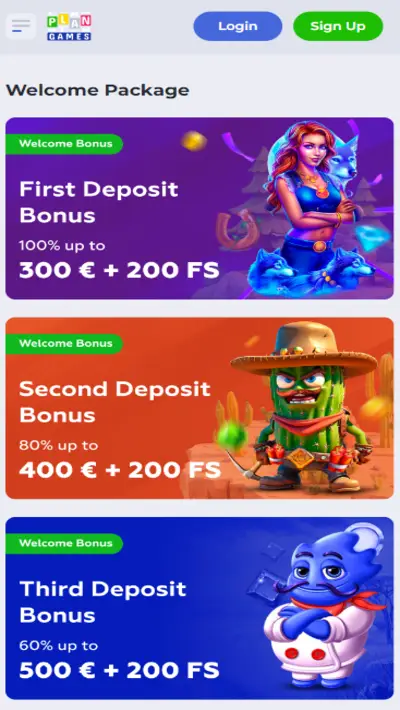 Plangames casino bonuses mobile