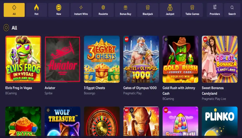 Playfina casino games