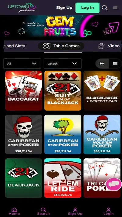 Uptown Pokies Casino Site Mobile