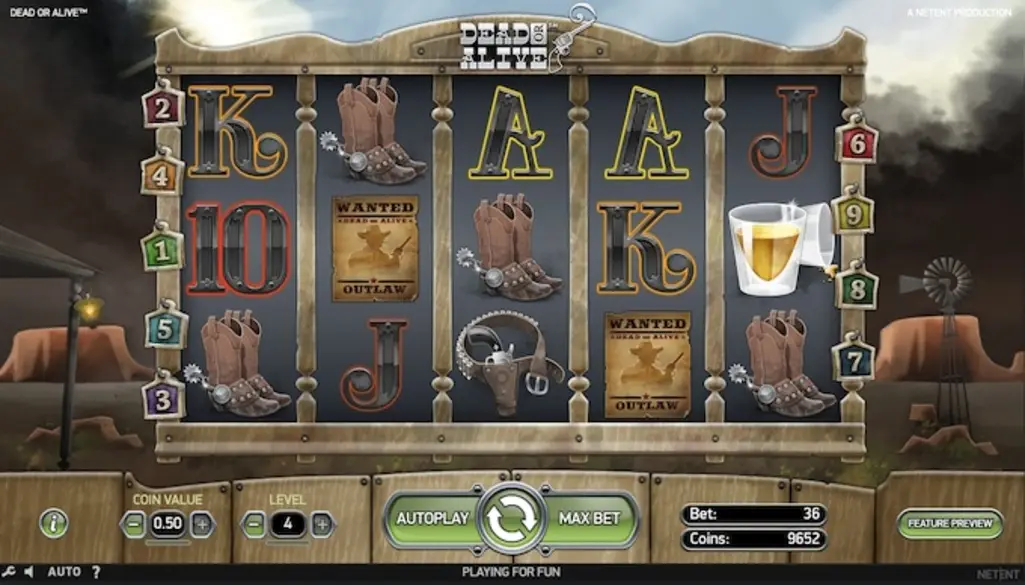 Dead or Alive Pokie Play