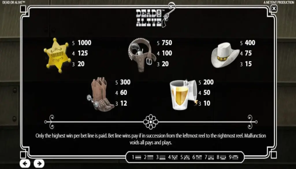 Dead or Alive Pokie Symbils Strategies