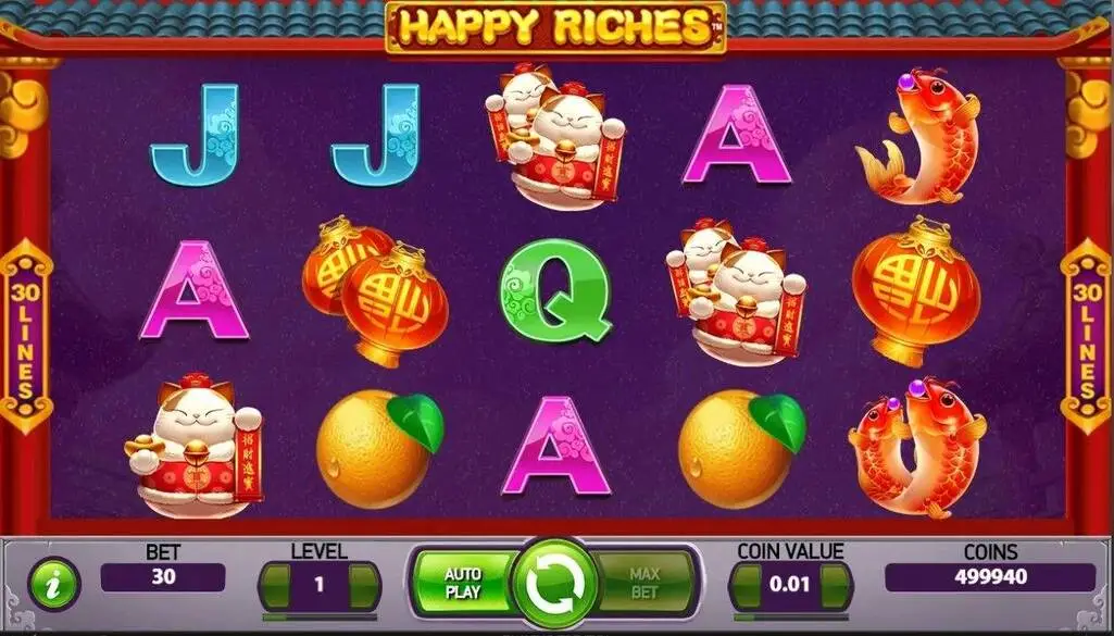 Happy Riches Pokie Play