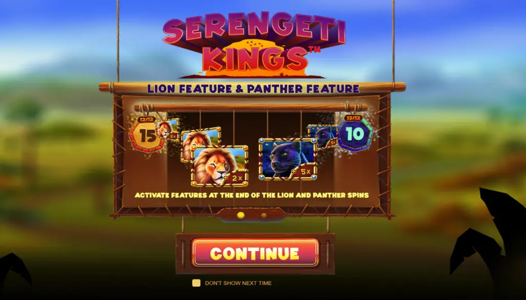 Serengeti Kings Pokie Play