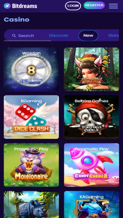 Bitdreams Casino Games Mobile