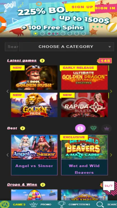 Booi Casino Site Mobile
