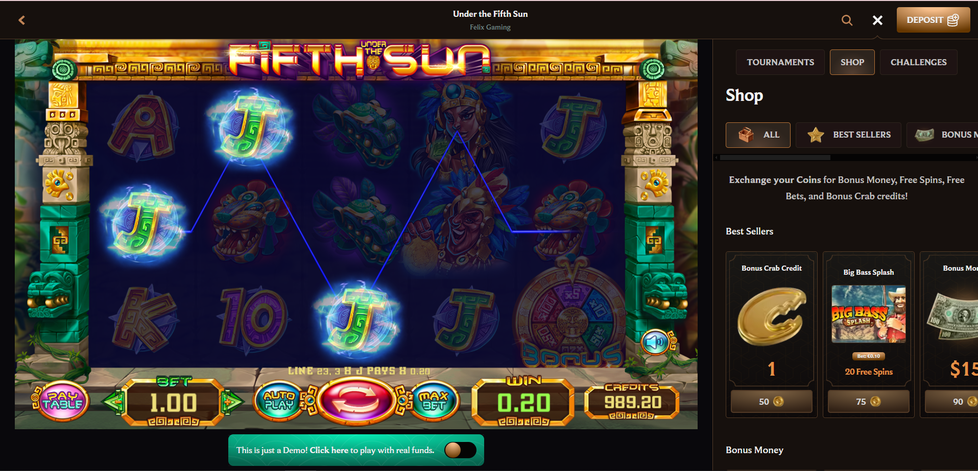 CrownCasino slot screenshoot