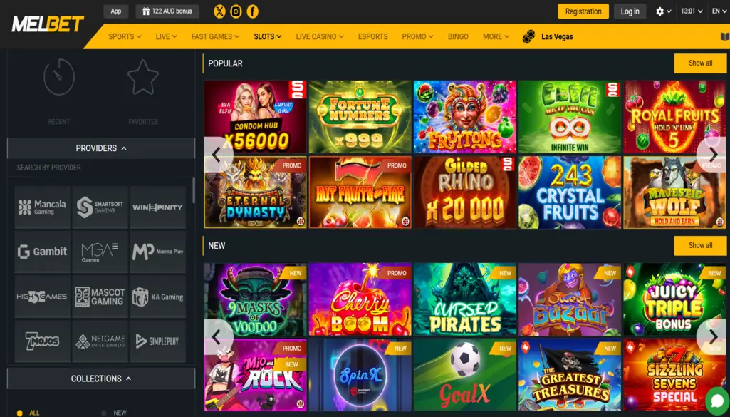 Melbet Casino Games