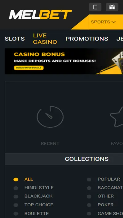 Melbet Casino Site Mobile