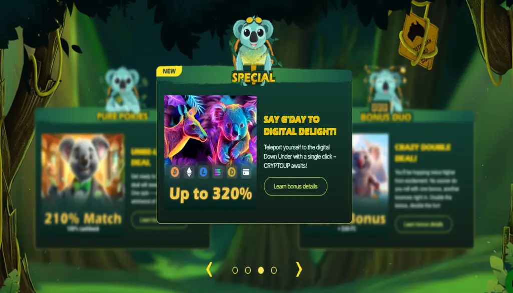 Two Up Casino Bonuses