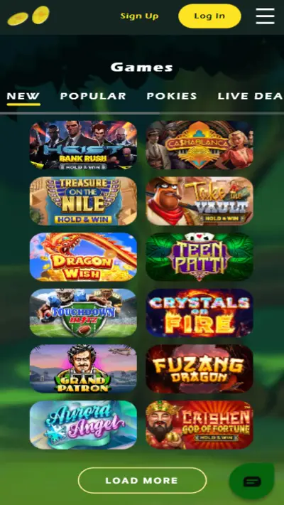 Two Up Casino Games Mobile