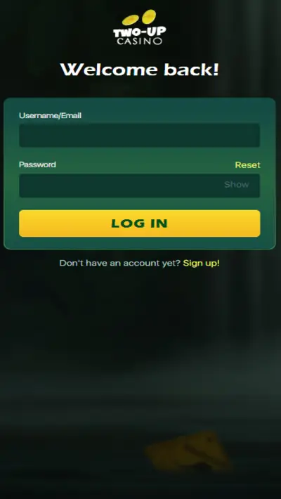 Two Up Casino Login Mobile