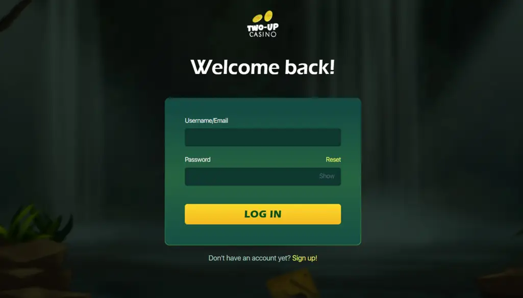 Two Up Casino Login
