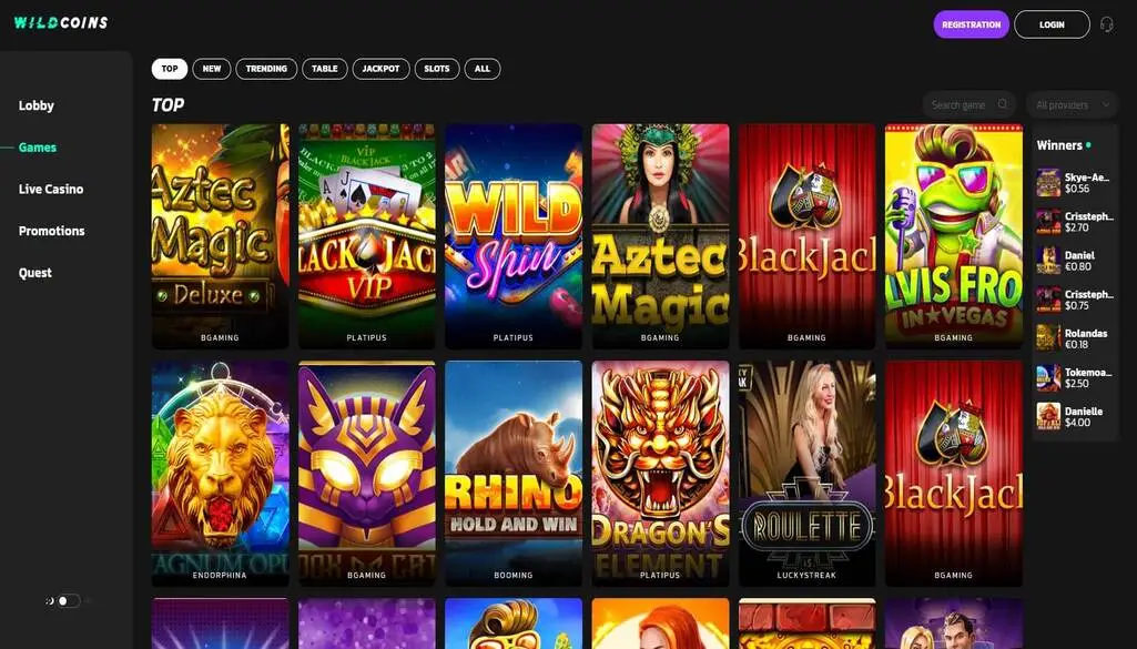WildCoins Casino Bonuses