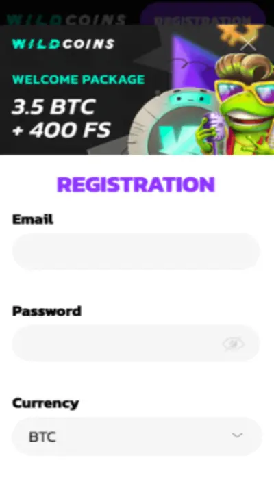 WildCoins Casino Login Mobile