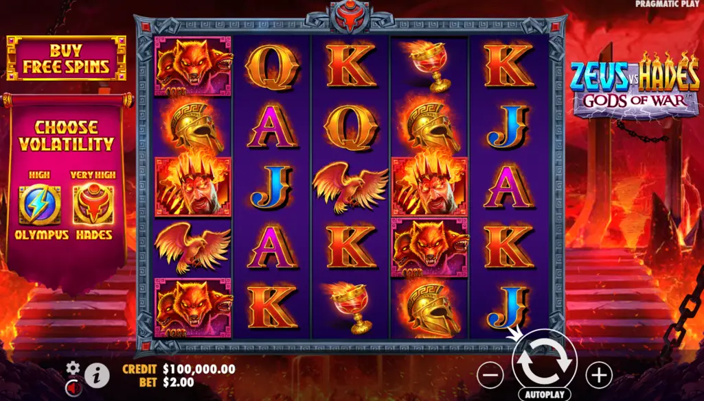 Zeus vs Hades Gods of War Pokie Bonuses