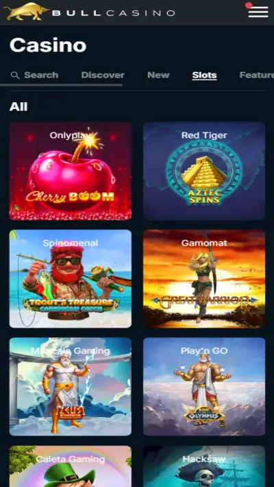 Bull Casino Pokies Mobile