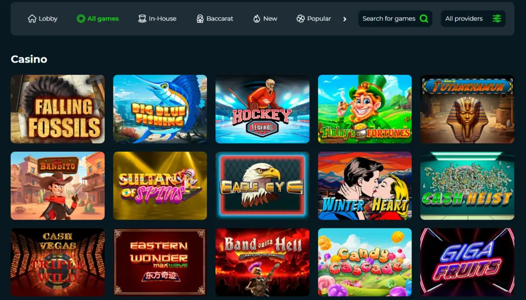 HoldnSpin Casino Games