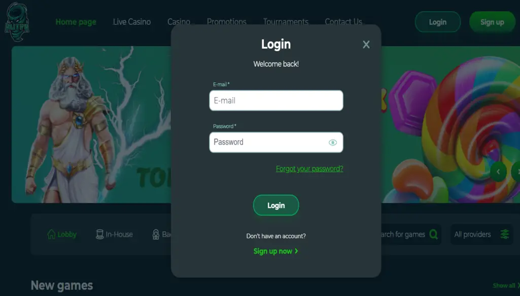 HoldnSpin Casino Login