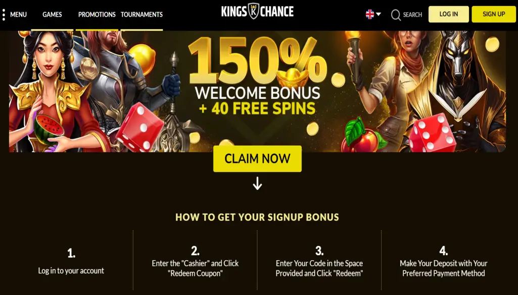 Kings Chance Casino Bonuses