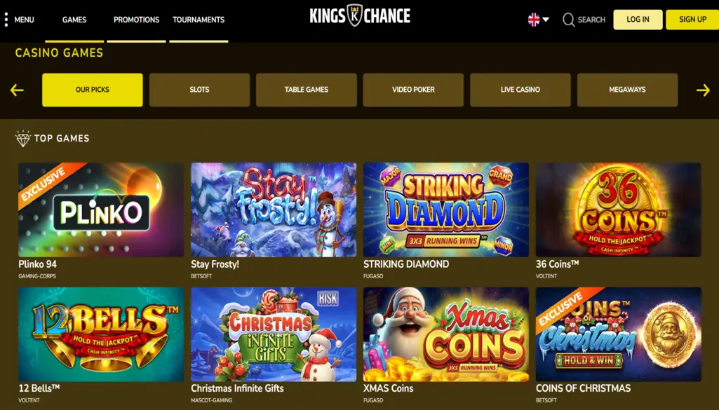Kings Chance Casino Games