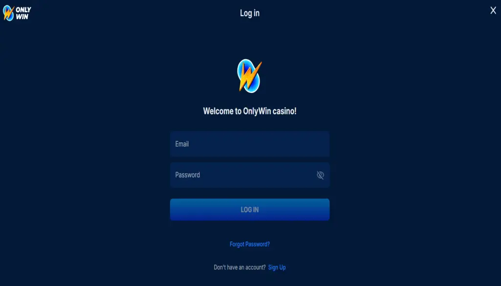 OnlyWin Casino Login
