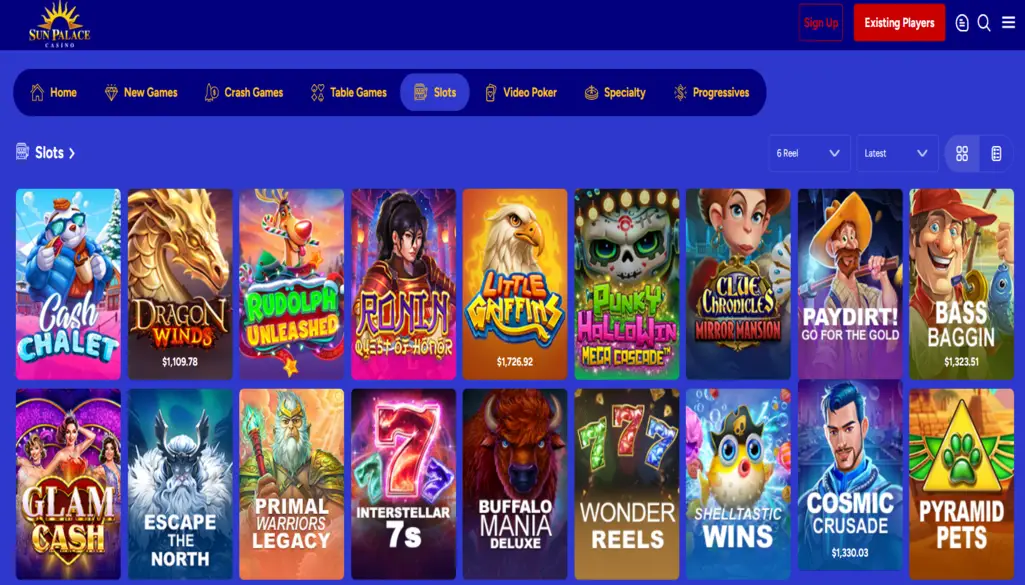 Sun Palace Casino Games