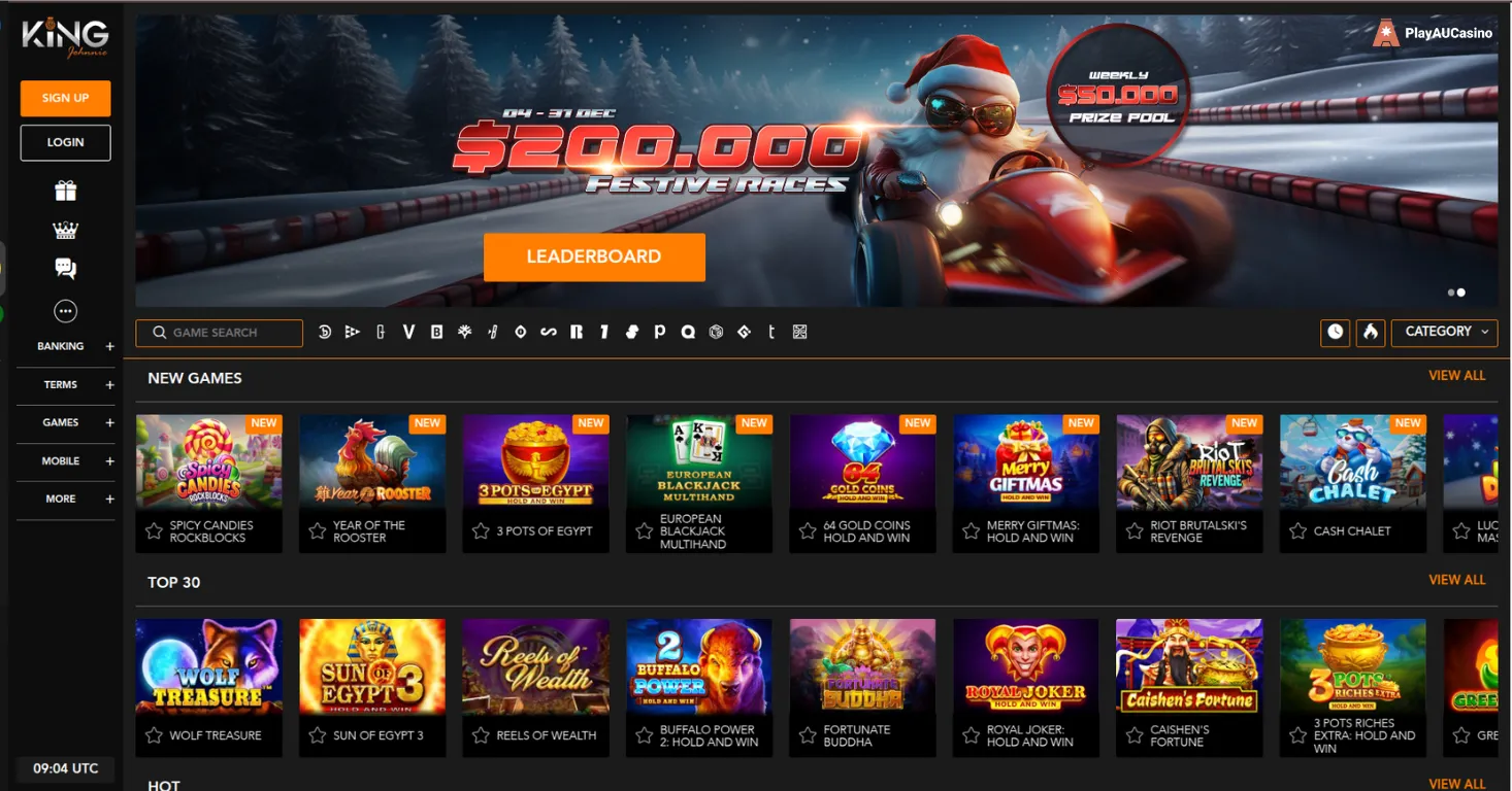 King Johnnie main page