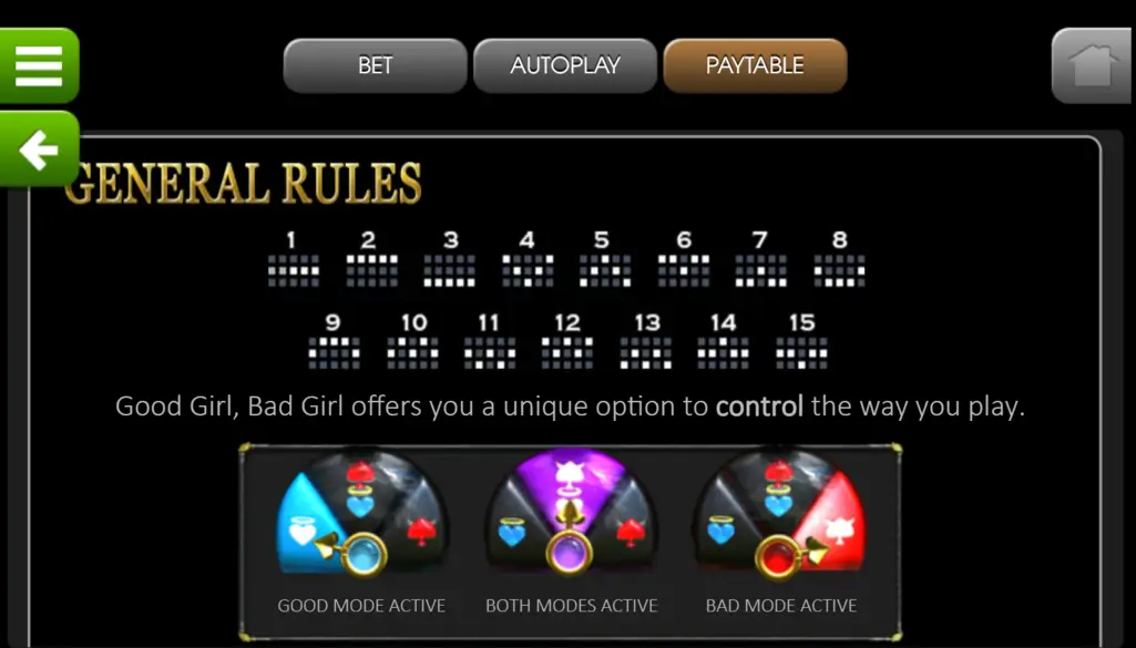 Good Girk Bad Girl Pokie Payline Strategies