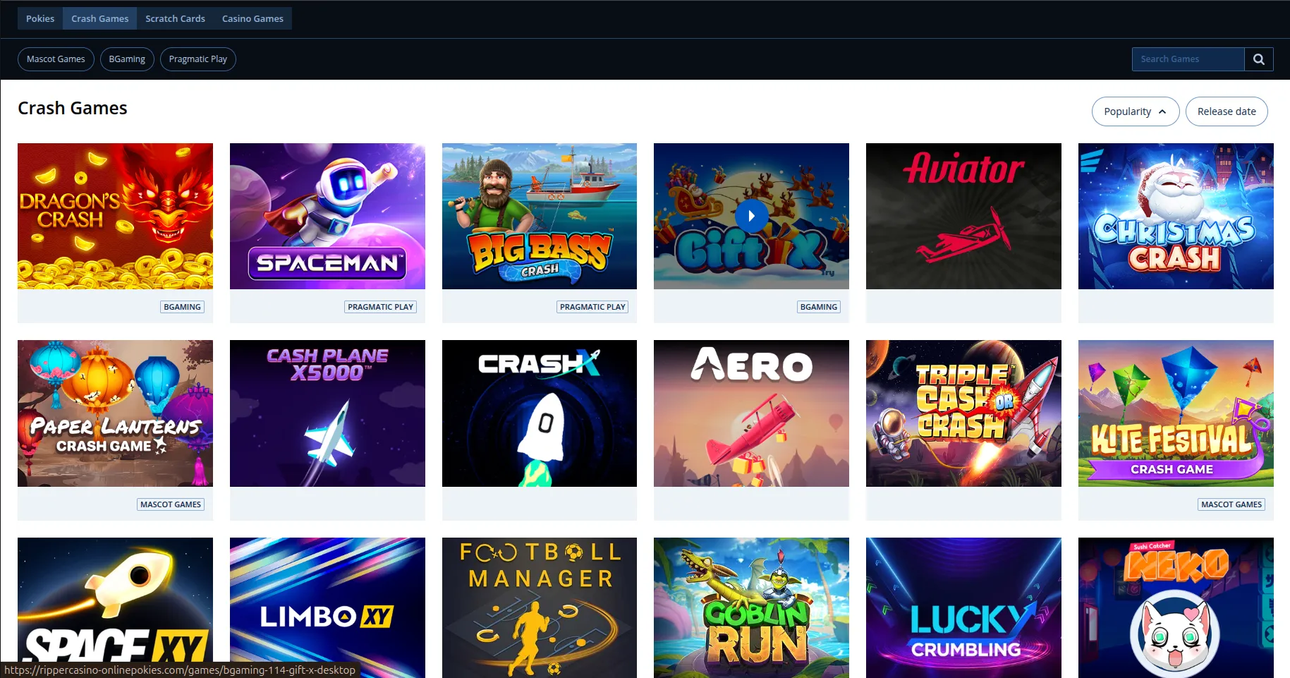 Ripper Casino Screenshot 2