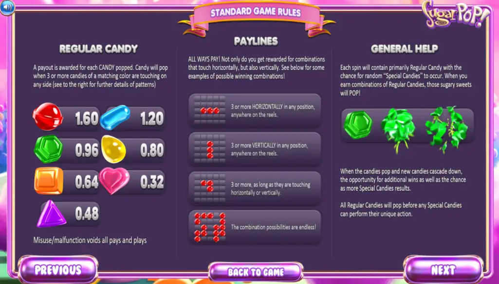 Sugar Pop Slot Paylines Strategies